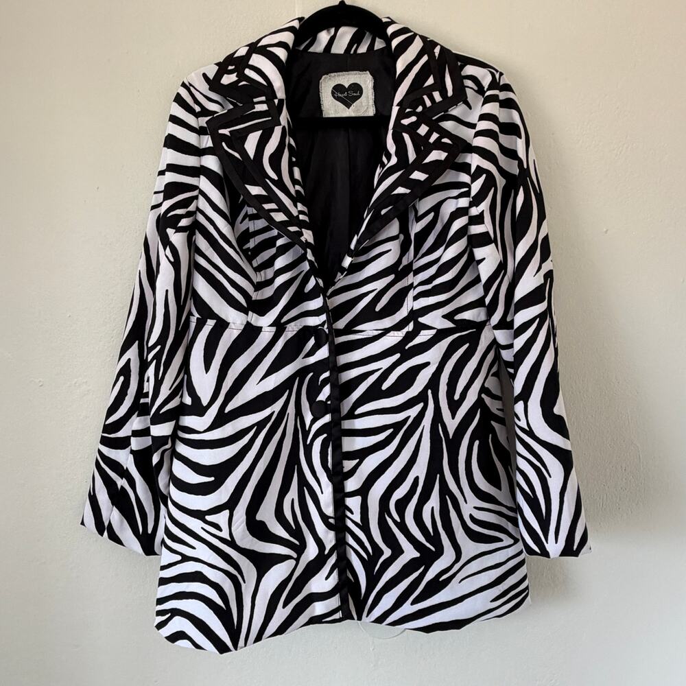 Zebra Print Y2k jacket